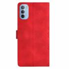 For Motorola Moto G31 / G41 Cherry Blossom Butterfly Skin Feel Embossed PU Phone Case(Red) - 3