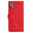 For Motorola Moto G50 Cherry Blossom Butterfly Skin Feel Embossed PU Phone Case(Red) - 3