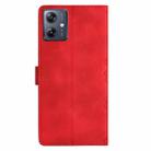 For Motorola Moto G54 5G Cherry Blossom Butterfly Skin Feel Embossed PU Phone Case(Red) - 3