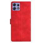 For Motorola Edge 50 Pro Cherry Blossom Butterfly Skin Feel Embossed PU Phone Case(Red) - 3