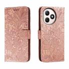 For Honor X50i+ Lace Flower Embossing Flip Leather Phone Case(Rose Gold) - 1