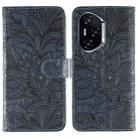 For Honor 400 Lace Flower Embossing Flip Leather Phone Case(Dark Blue) - 1