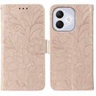 For Honor 400 Lite Global Lace Flower Embossing Flip Leather Phone Case(Rose Gold) - 1