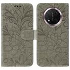 For Honor Magic7 Lite / X9c Lace Flower Embossing Flip Leather Phone Case(Grey) - 1