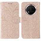 For Honor Magic7 Lite / X9c Lace Flower Embossing Flip Leather Phone Case(Rose Gold) - 1