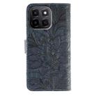 For Honor X6c 4G Lace Flower Embossing Flip Leather Phone Case(Dark Blue) - 3
