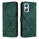 For Blackview A52 Crossbody 3D Embossed Flip Leather Phone Case(Green) - 2