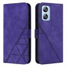 For Blackview A52 Crossbody 3D Embossed Flip Leather Phone Case(Purple) - 2