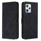 For Blackview A53 Crossbody 3D Embossed Flip Leather Phone Case(Black) - 2