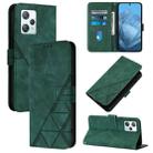For Blackview A53 Crossbody 3D Embossed Flip Leather Phone Case(Green) - 1