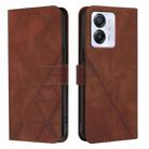 For Blackview Color 8 Crossbody 3D Embossed Flip Leather Phone Case(Brown) - 2