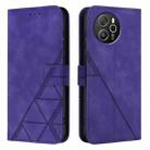 For Blackview Shark 8 Crossbody 3D Embossed Flip Leather Phone Case(Purple) - 2