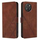 For Blackview Shark 8 Crossbody 3D Embossed Flip Leather Phone Case(Brown) - 2