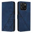 For Blackview Wave 6C Crossbody 3D Embossed Flip Leather Phone Case(Blue) - 2