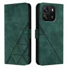 For Blackview Wave 6C Crossbody 3D Embossed Flip Leather Phone Case(Green) - 2