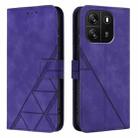 For Blackview Wave 6C Crossbody 3D Embossed Flip Leather Phone Case(Purple) - 2