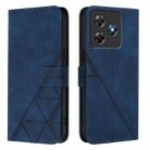 For Blackview Wave 8C Crossbody 3D Embossed Flip Leather Phone Case(Blue) - 2