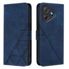For Blackview Oscal Flat 2 / 2C Crossbody 3D Embossed Flip Leather Phone Case(Blue) - 2