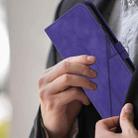 For Blackview Oscal Flat 2 / 2C Crossbody 3D Embossed Flip Leather Phone Case(Purple) - 3