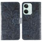 For OnePlus Nord 3 5G / Ace 2V Lace Flower Embossing Flip Leather Phone Case(Dark Blue) - 1