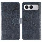 For OnePlus Nord 4 Lace Flower Embossing Flip Leather Phone Case(Dark Blue) - 1