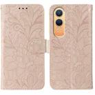 For OnePlus Nord CE4 Lite Global Lace Flower Embossing Flip Leather Phone Case(Rose Gold) - 1