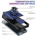 For iPhone 16 Plus Camera Shield Card Slot PC+TPU Phone Case(Blue) - 3