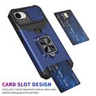 For iPhone 16e Camera Shield Card Slot PC+TPU Phone Case(Blue) - 2