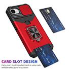 For iPhone 16e Camera Shield Card Slot PC+TPU Phone Case(Red) - 2