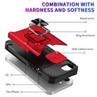 For iPhone 16e Camera Shield Card Slot PC+TPU Phone Case(Red) - 3
