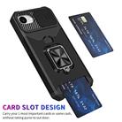 For iPhone 16e Camera Shield Card Slot PC+TPU Phone Case(Purple) - 2
