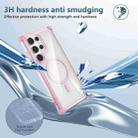 For Samsung Galaxy Note20 Ultra Transparent MagSafe Magnetic Phone Case(Pink) - 3