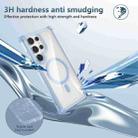 For Samsung Galaxy S22+ 5G Transparent MagSafe Magnetic Phone Case(Blue) - 3