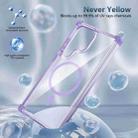 For Samsung Galaxy S23 5G Transparent MagSafe Magnetic Phone Case(Purple) - 2