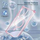 For Samsung Galaxy S23+ 5G Transparent MagSafe Magnetic Phone Case(Pink) - 2