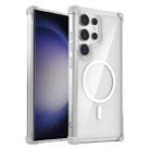 For Samsung Galaxy S23 Ultra 5G Transparent MagSafe Magnetic Phone Case(Transparent) - 1