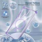 For Samsung Galaxy S24 5G Transparent MagSafe Magnetic Phone Case(Purple) - 2