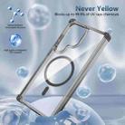 For Samsung Galaxy S24+ 5G Transparent MagSafe Magnetic Phone Case(Black) - 2