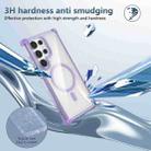 For Samsung Galaxy S24+ 5G Transparent MagSafe Magnetic Phone Case(Purple) - 3