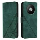 For ZTE Blade A73 5G Crossbody 3D Embossed Flip Leather Phone Case(Green) - 2