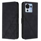 For ZTE Blade V50 Vita Crossbody 3D Embossed Flip Leather Phone Case(Black) - 2