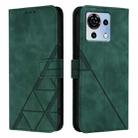 For ZTE Blade V50 Vita Crossbody 3D Embossed Flip Leather Phone Case(Green) - 2