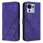 For ZTE Blade V50 Vita Crossbody 3D Embossed Flip Leather Phone Case(Purple) - 2