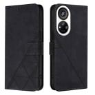 For ZTE Blade V40s Crossbody 3D Embossed Flip Leather Phone Case(Black) - 2