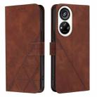 For ZTE Blade V40s Crossbody 3D Embossed Flip Leather Phone Case(Brown) - 2