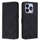 For ZTE Blade V60 / Axon 60 4G Crossbody 3D Embossed Flip Leather Phone Case(Black) - 2