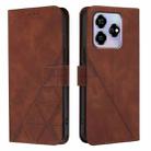 For ZTE Blade V60 / Axon 60 4G Crossbody 3D Embossed Flip Leather Phone Case(Brown) - 2