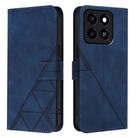 For ZTE Blade A35 / A55 Crossbody 3D Embossed Flip Leather Phone Case(Blue) - 2