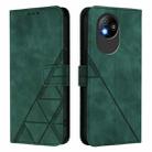 For ZTE Blade A35 Lite / A35 Core Crossbody 3D Embossed Flip Leather Phone Case(Green) - 2