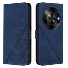 For ZTE Blade A75 5G / Nubia Focus Crossbody 3D Embossed Flip Leather Phone Case(Blue) - 2